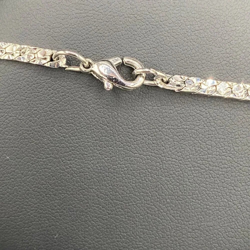 Textured Silver Tone Chain - Picture 3 of 5